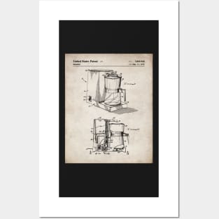 Coffee Maker Patent - Coffee Lover Kitchen Cafe Decor Art - Antique Posters and Art